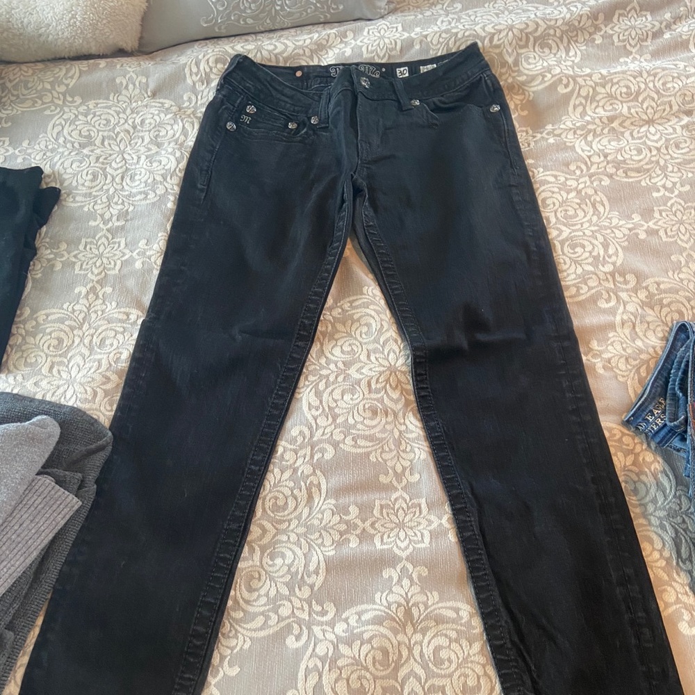 Black Jeweled Miss Me Jeans